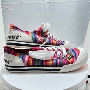 Rocket Dog, Jazzin, Women’s Low Top Multicolored, Rainbow Sneakers, Size 9, NWOT